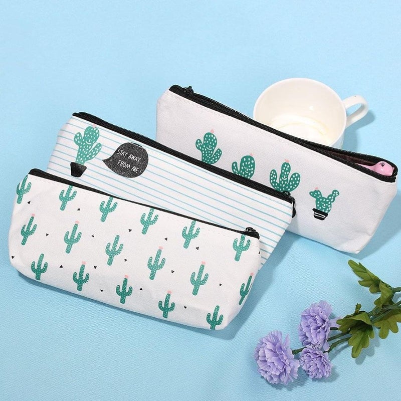 woobles Cartoon Stationery Pencil Case┃ Cute Pouch Pen Case Desk Pencil Holder ┃Cosmetic Makeup Organizer Bag ┃School Supplies Pouch Pencil Case with Zipper Closure (B) - Image 3